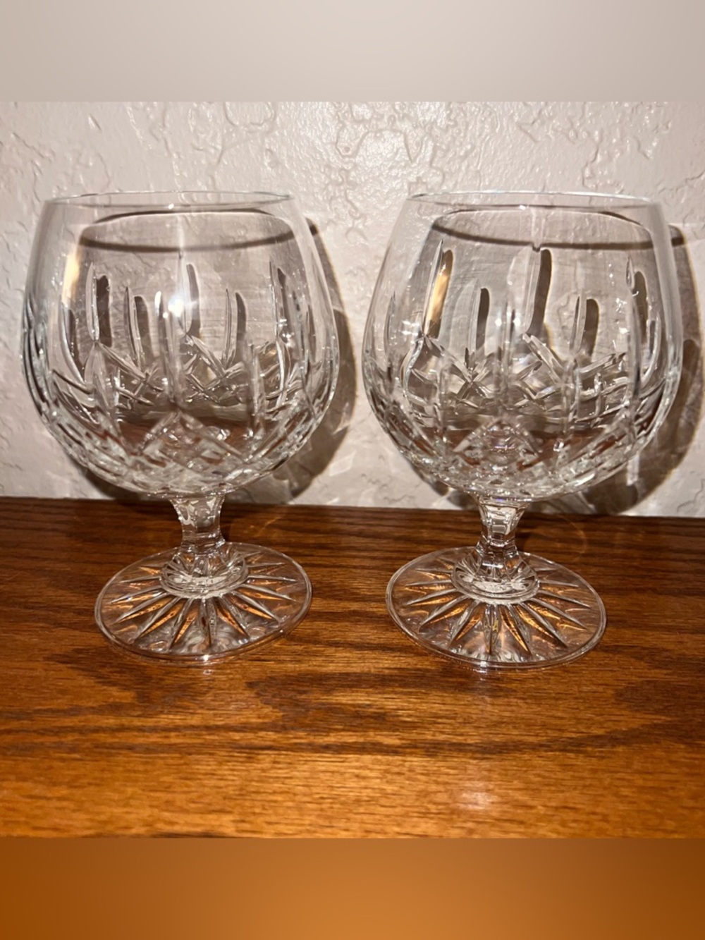 Vintage Crystal Brandy Snifter Glasses